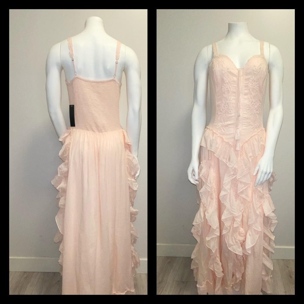 NWT Venus size small light pink long maxi dress